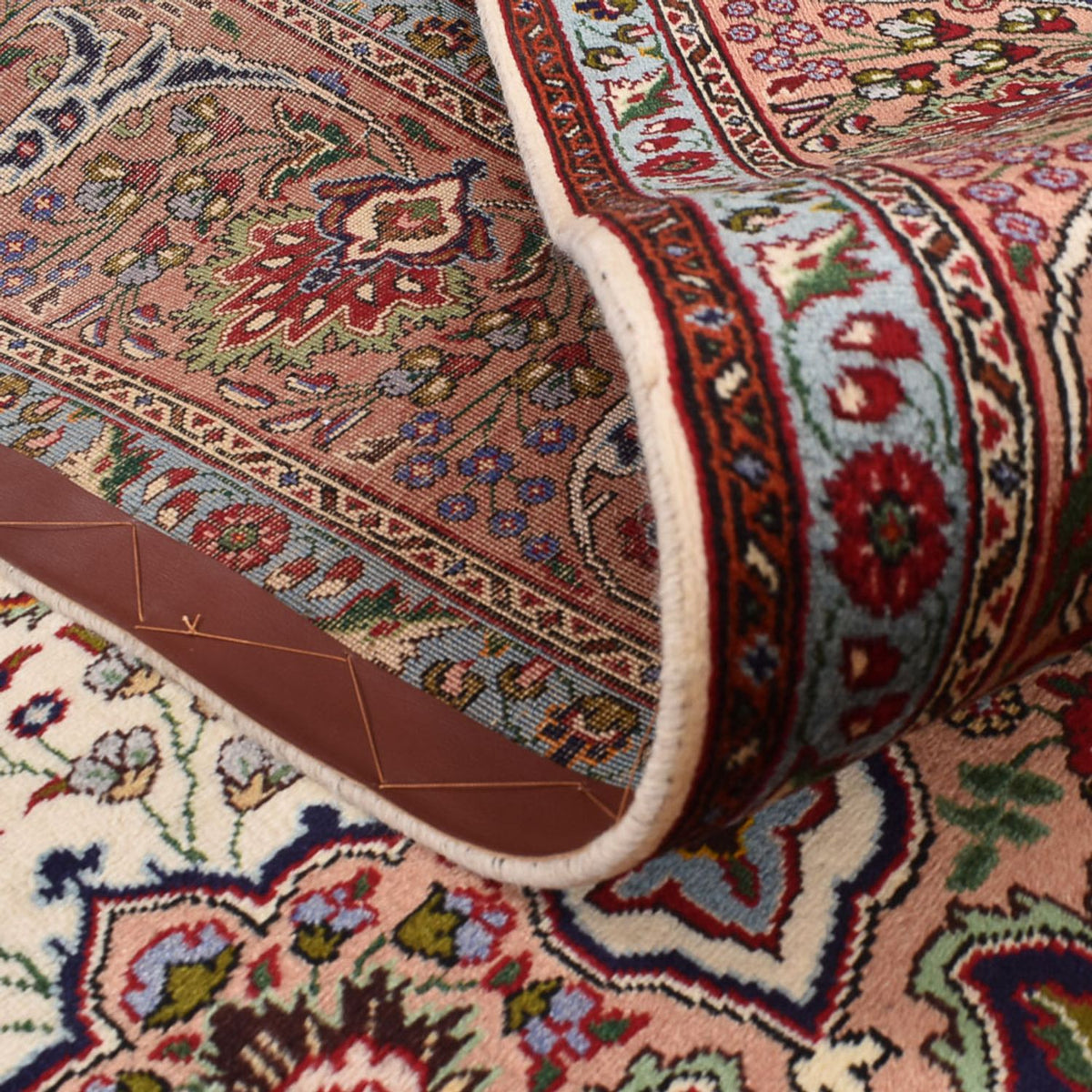 Dywan perski - Tabriz - Królewski - 345 x 245 cm - piaskowy