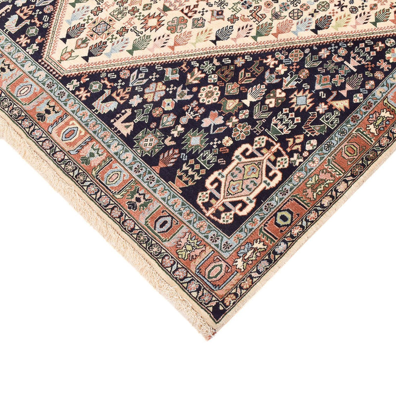 Dywan Gabbeh - Kashkuli perski - 209 x 145 cm - ciemnoniebieski