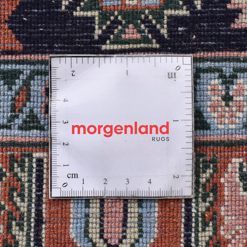 Dywan Gabbeh - Kashkuli perski - 209 x 145 cm - ciemnoniebieski