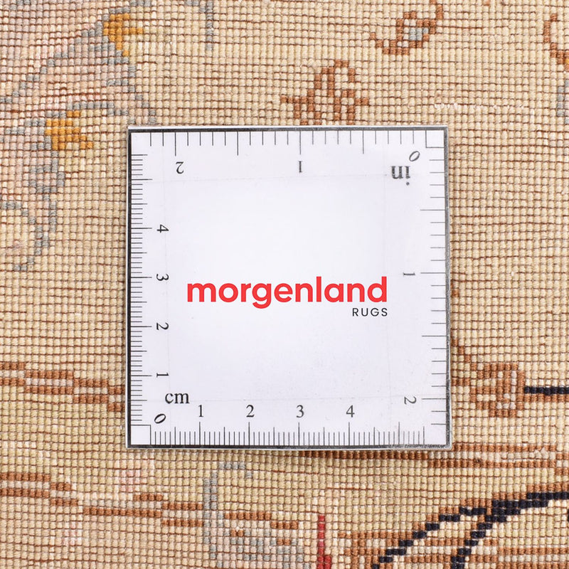 Dywan perski - Tabriz - Królewski okrągły  - 200 x 200 cm - czerwony