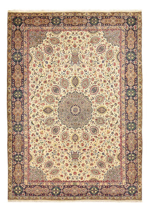 Dywan perski - Tabriz - Królewski - 336 x 235 cm - beżowy