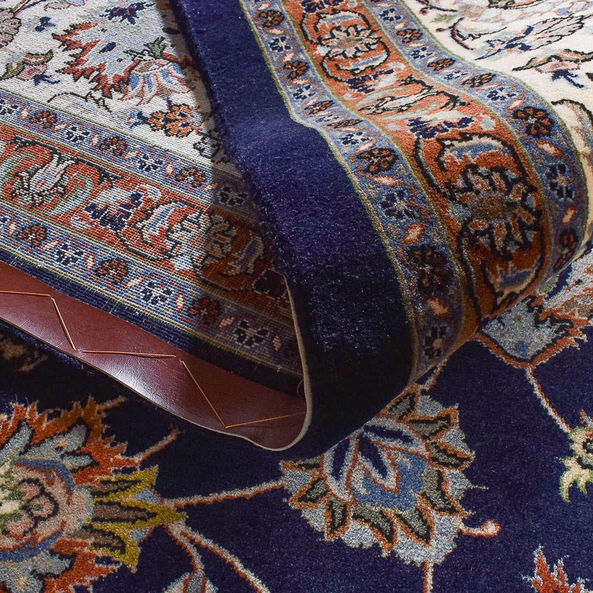 Dywan perski - Klasyczny - 387 x 290 cm - ciemnoniebieski