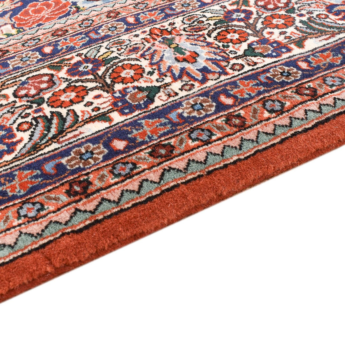 Dywan perski - Bijar - 251 x 152 cm - ciemnoniebieski