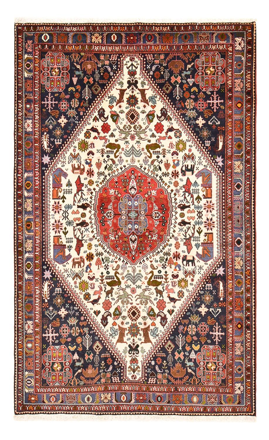 Dywan Gabbeh - Kashkuli perski - 252 x 156 cm - wielokolorowy