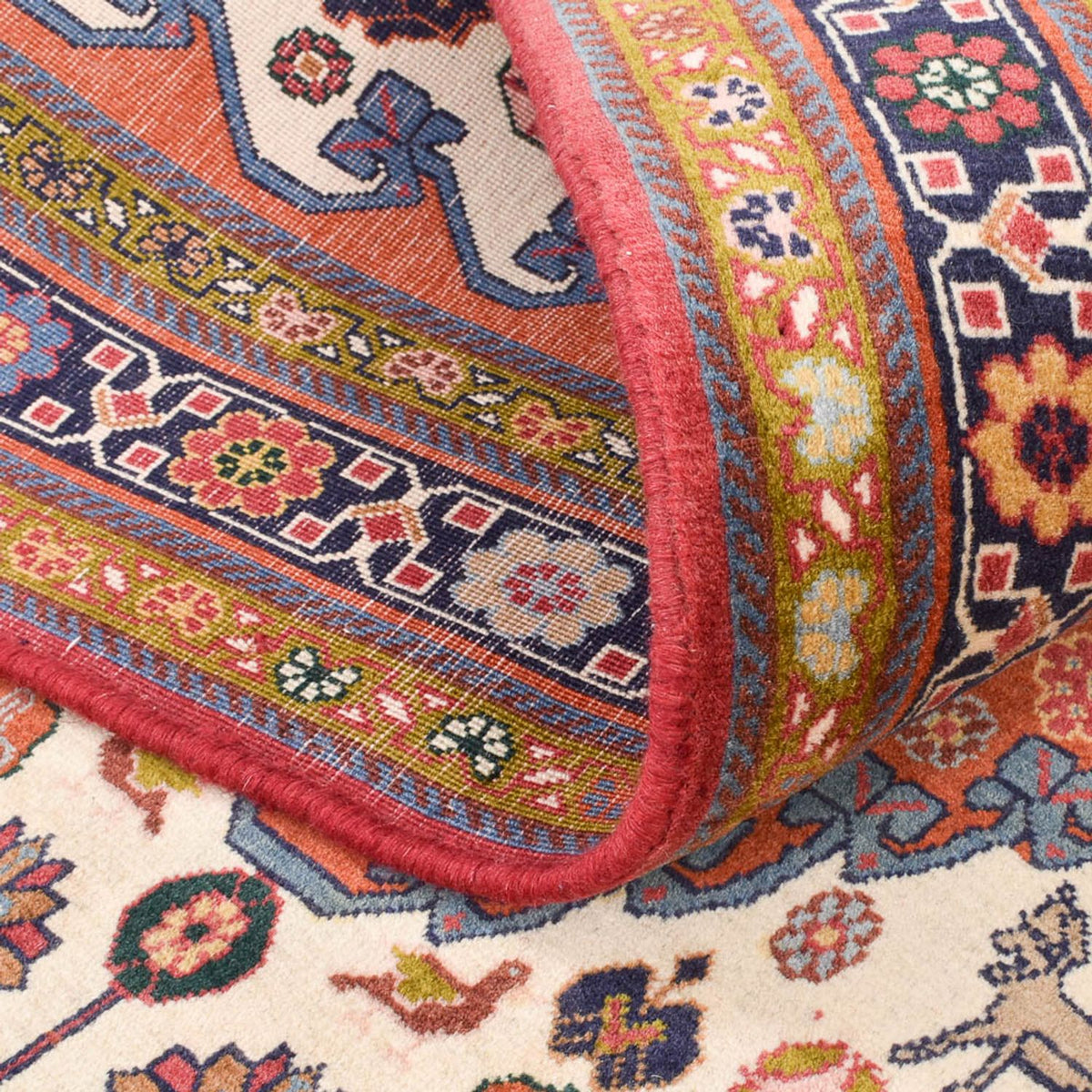 Dywan Gabbeh - Kashkuli perski - 194 x 130 cm - wielokolorowy