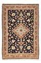 Qom Dywan 70x105cm - Dywan perski - ciemnoniebieski