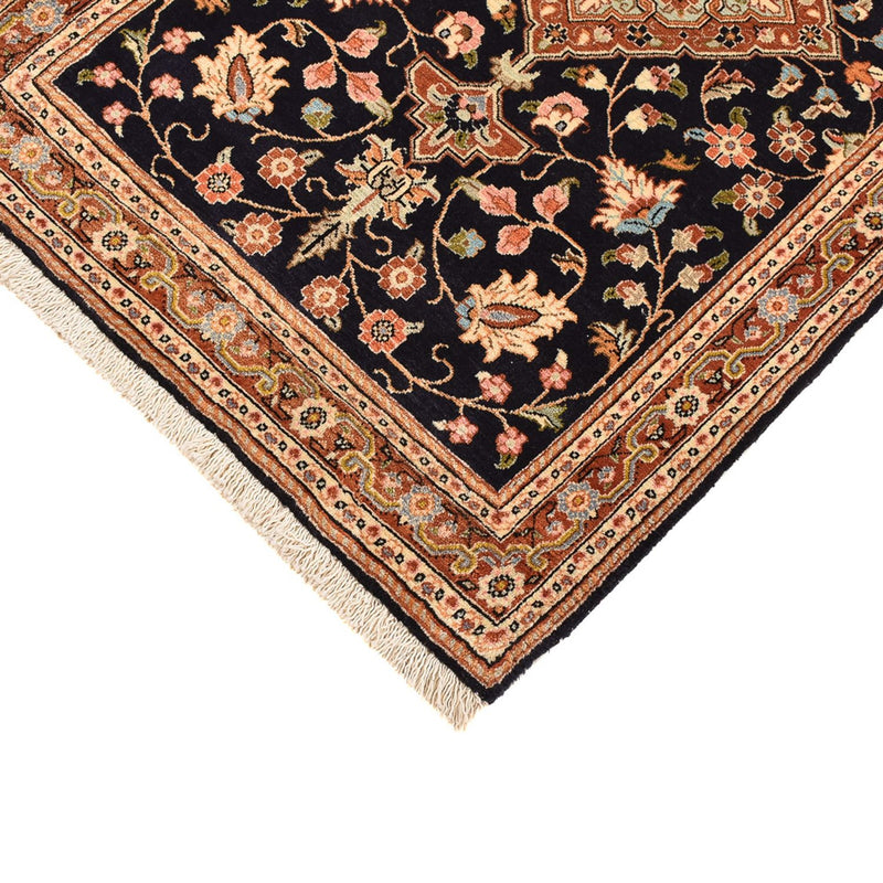 Dywan perski - Ghom - 105 x 70 cm - ciemnoniebieski