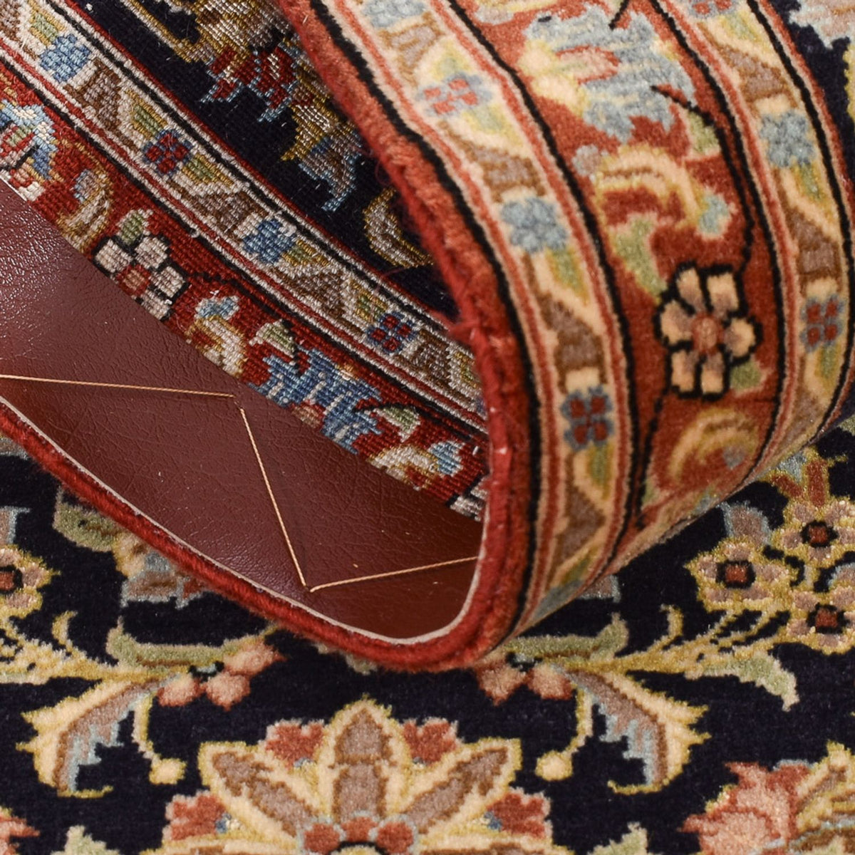 Biegacz Perski dywan - Ghom - Królewski - 200 x 50 cm - ciemny beż