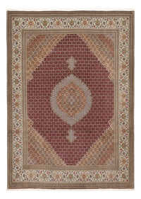 Dywan perski - Tabriz - Królewski - 351 x 250 cm - bordowa czerwień