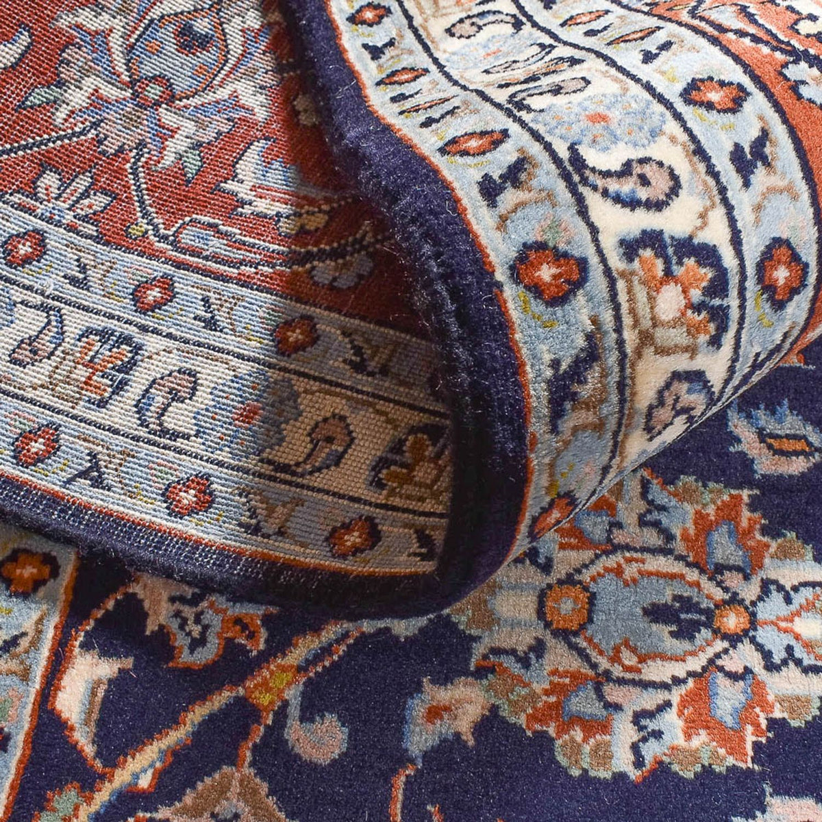 Dywan perski - Klasyczny - 337 x 242 cm - ciemnoniebieski