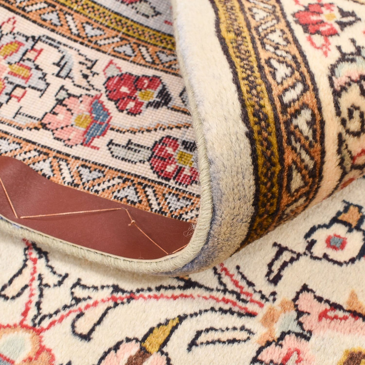 Dywan perski - Ghom - 156 x 106 cm - kremowy