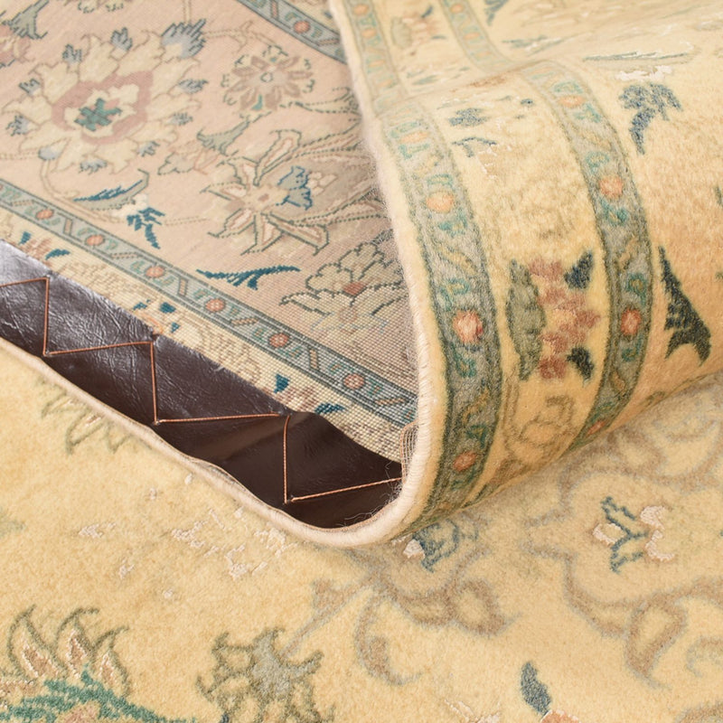 Dywan perski - Tabriz - Królewski kwadratowy  - 200 x 190 cm - żółty