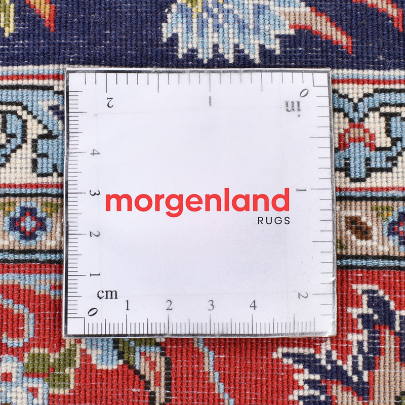 Dywan perski - Isfahan - Premium - 220 x 140 cm - ciemnoniebieski