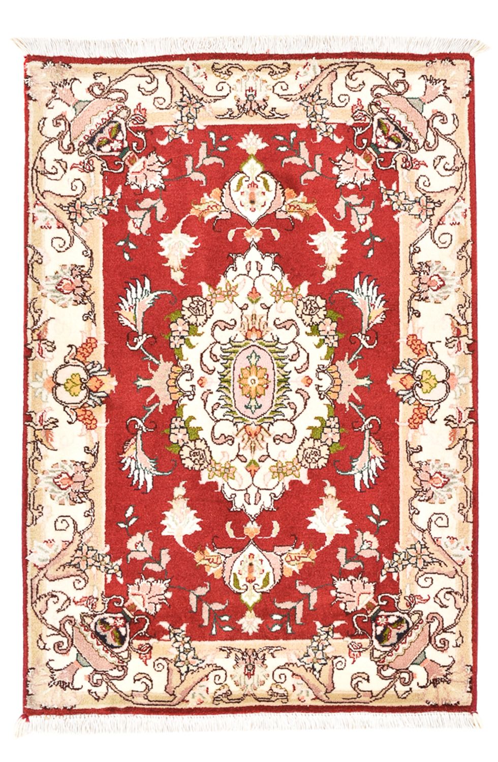 Dywan perski - Tabriz - Królewski - 90 x 58 cm - czerwony