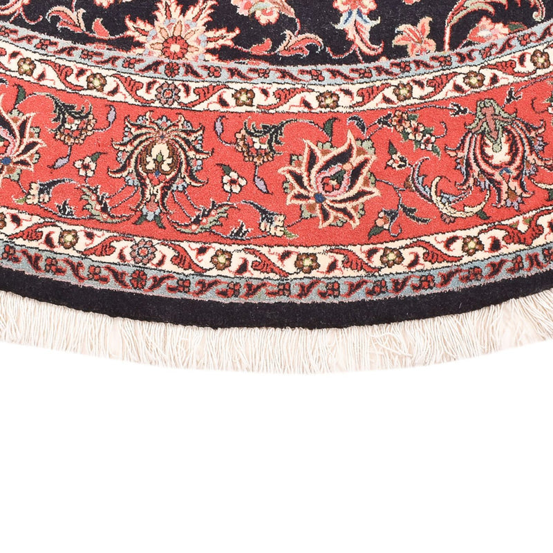 Dywan perski - Bijar okrągły  - 200 x 200 cm - ciemna czerwień