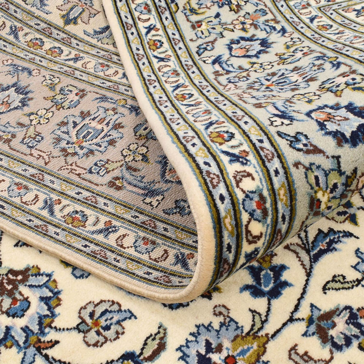 Dywan perski - Keshan - 220 x 140 cm - jasnoszary