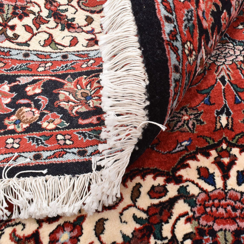 Dywan perski - Bijar okrągły  - 150 x 150 cm - czerwony