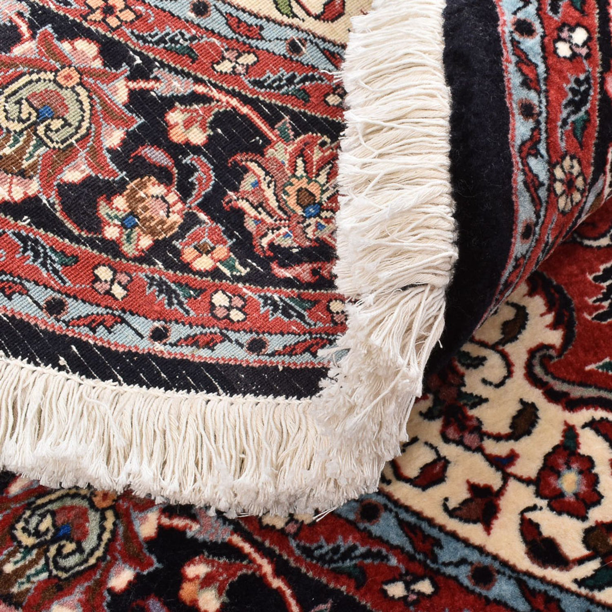 Dywan perski - Bijar okrągły  - 150 x 150 cm - czerwony