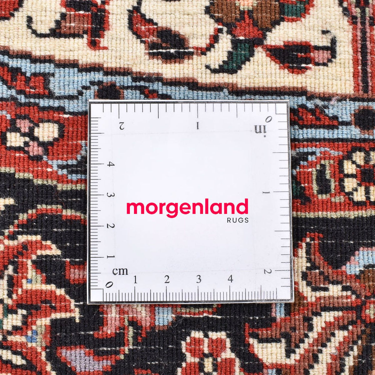 Dywan perski - Bijar okrągły  - 150 x 150 cm - czerwony