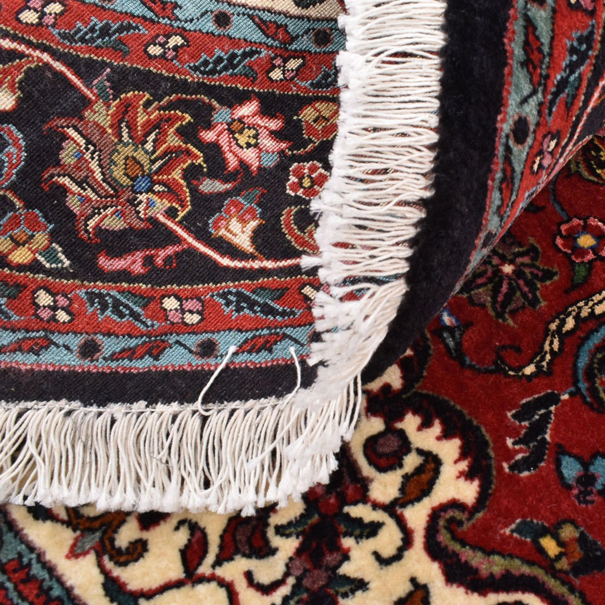 Dywan perski - Bijar okrągły  - 150 x 150 cm - czerwony