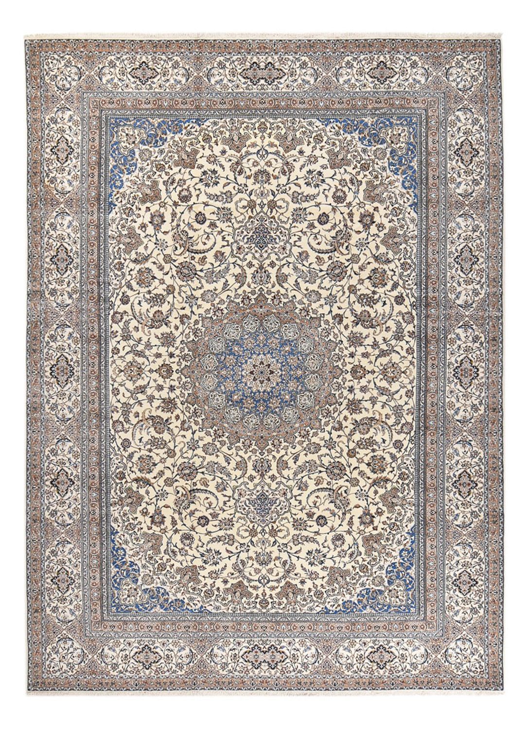 Dywan perski - Nain - Premium - 455 x 315 cm - kremowy