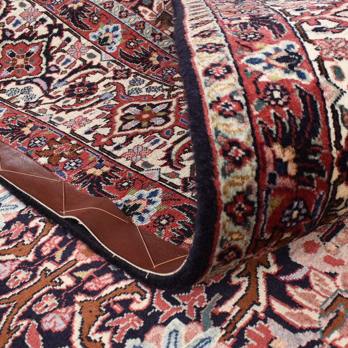 Dywan perski - Bijar - 247 x 204 cm - ciemna czerwień