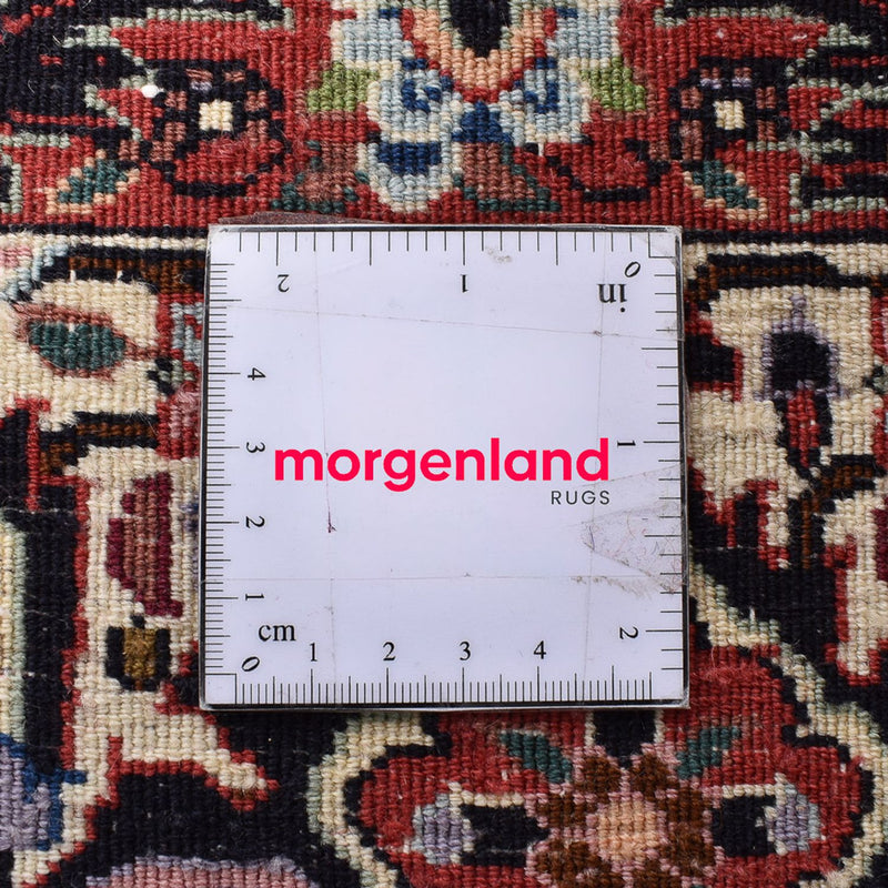 Dywan perski - Bijar - 247 x 204 cm - ciemna czerwień