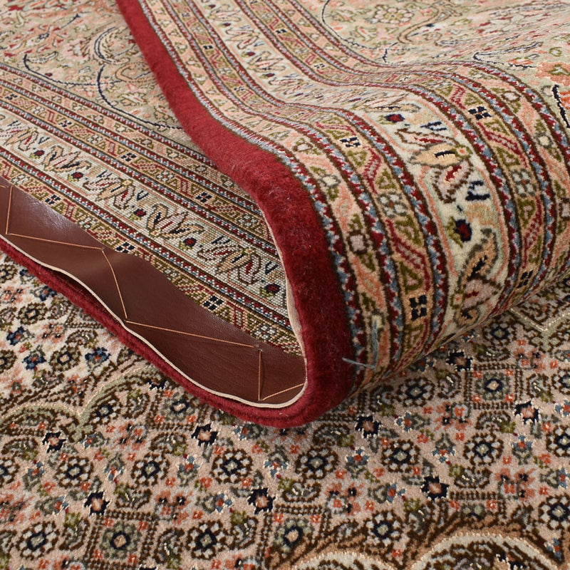 Dywan perski - Tabriz - Królewski - 407 x 301 cm - ciemny beż