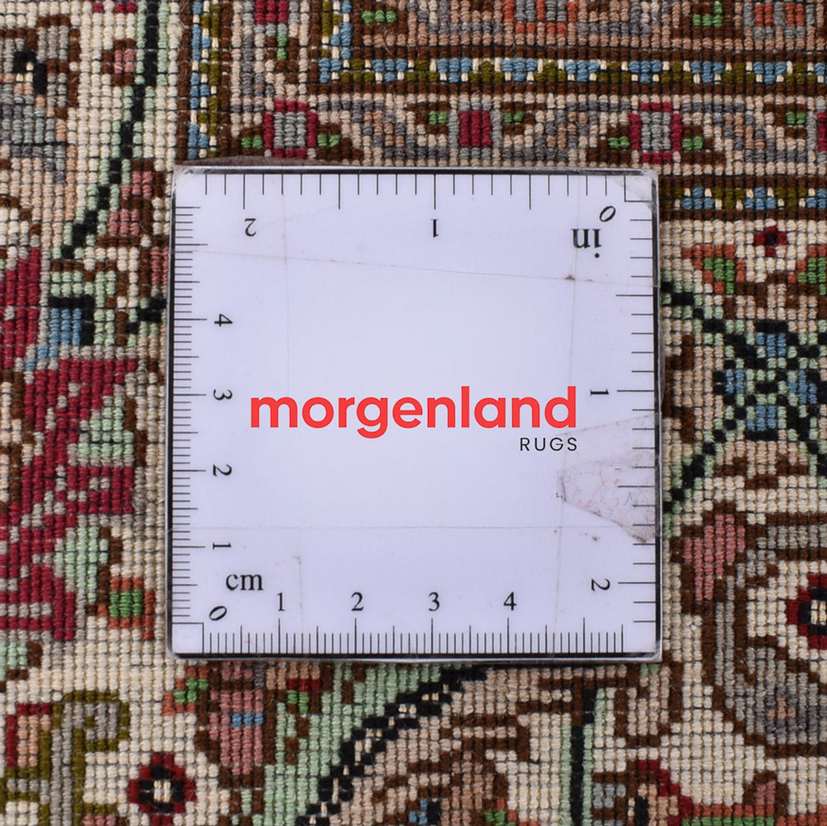 Dywan perski - Tabriz - Królewski - 410 x 302 cm - ciemny beż