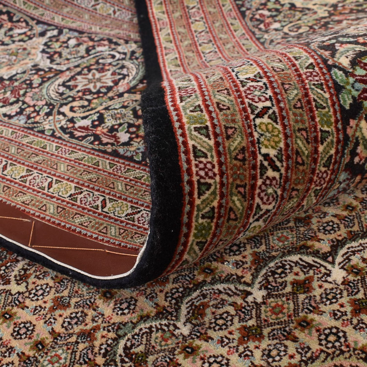 Dywan perski - Tabriz - Królewski - 400 x 300 cm - ciemny camel