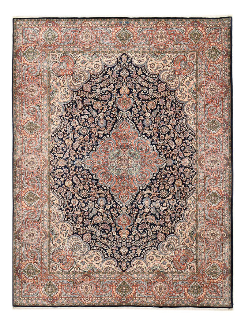 Dywan perski - Klasyczny - 404 x 305 cm - ciemnoniebieski