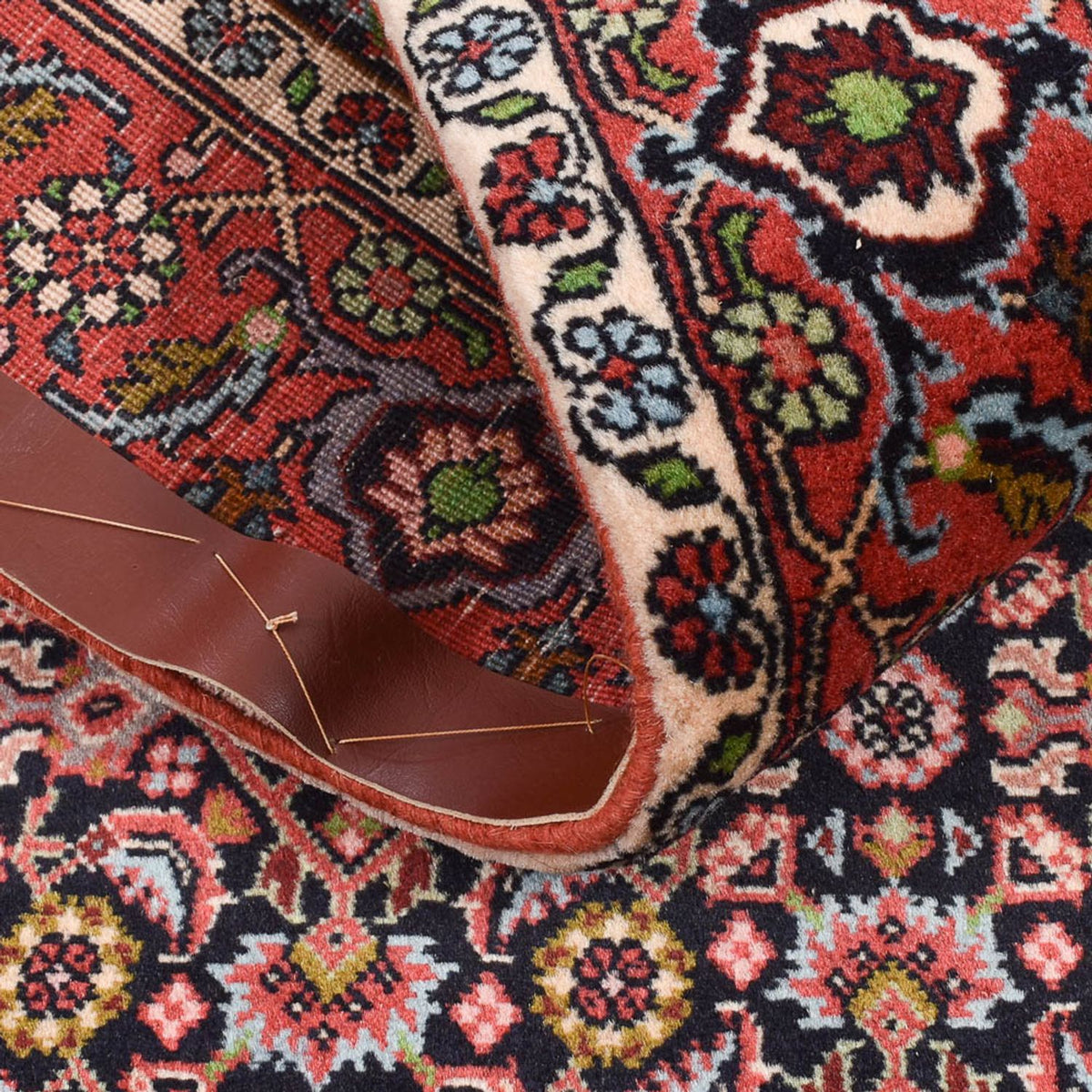 Biegacz Dywan perski - Bijar - 300 x 86 cm - rdza