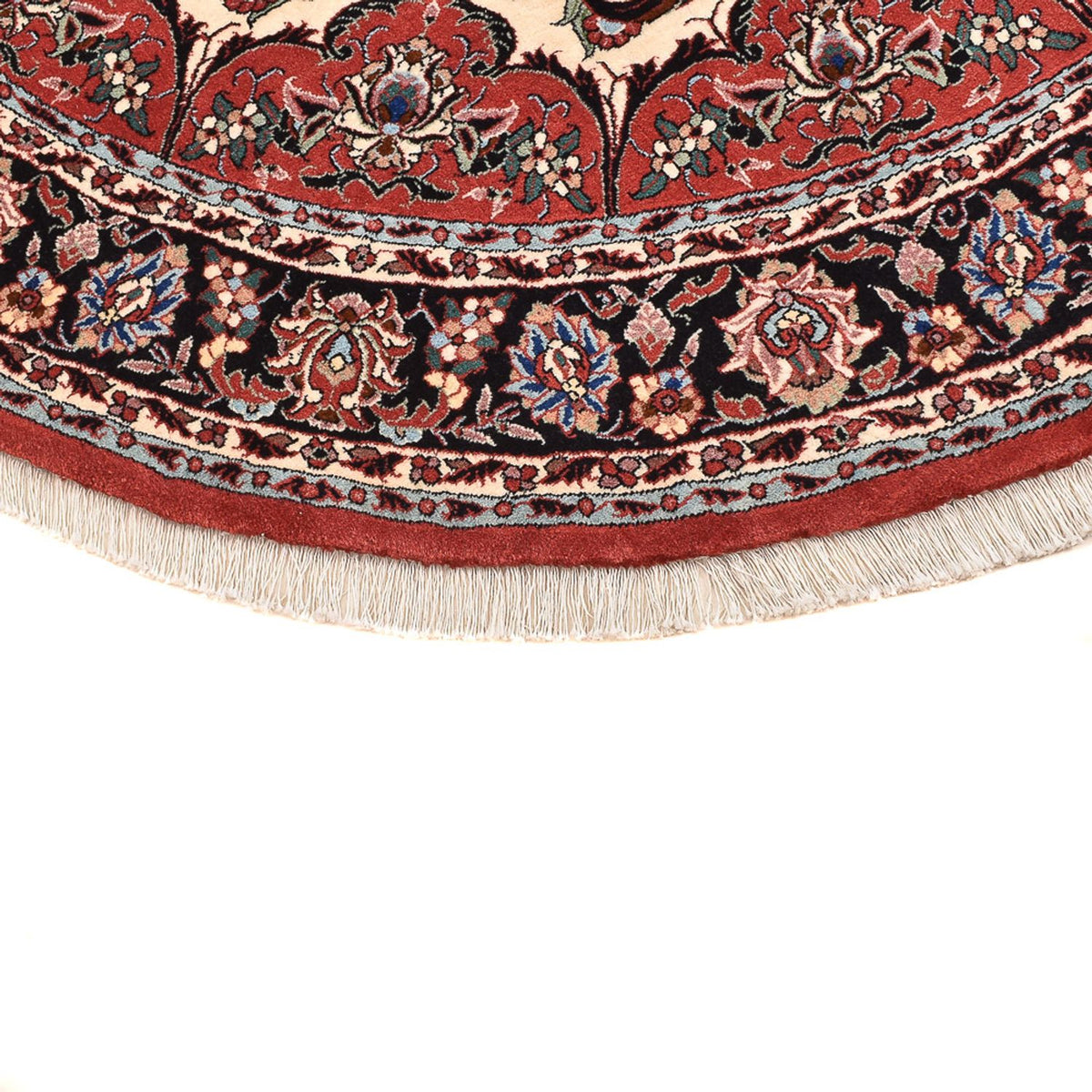 Dywan perski - Bijar okrągły  - 150 x 150 cm - beżowy