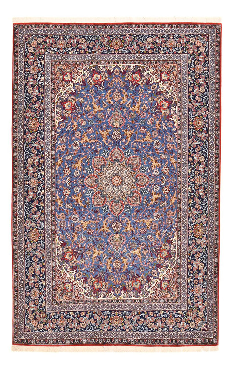 Dywan perski - Isfahan - Premium - 245 x 154 cm - niebieski
