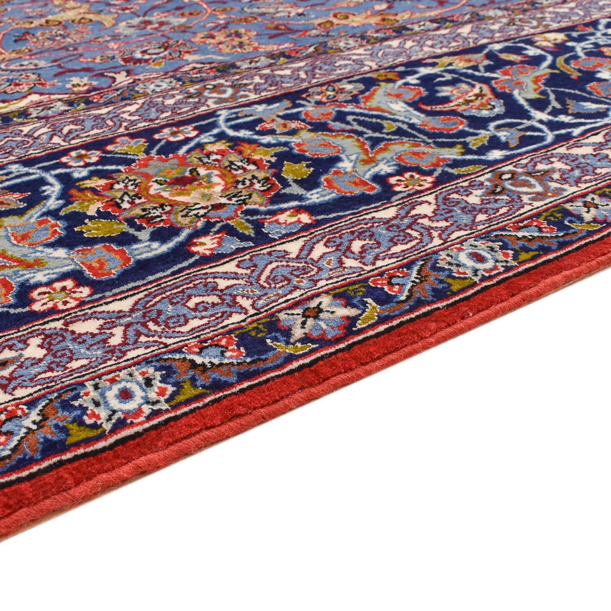 Dywan perski - Isfahan - Premium - 245 x 154 cm - niebieski