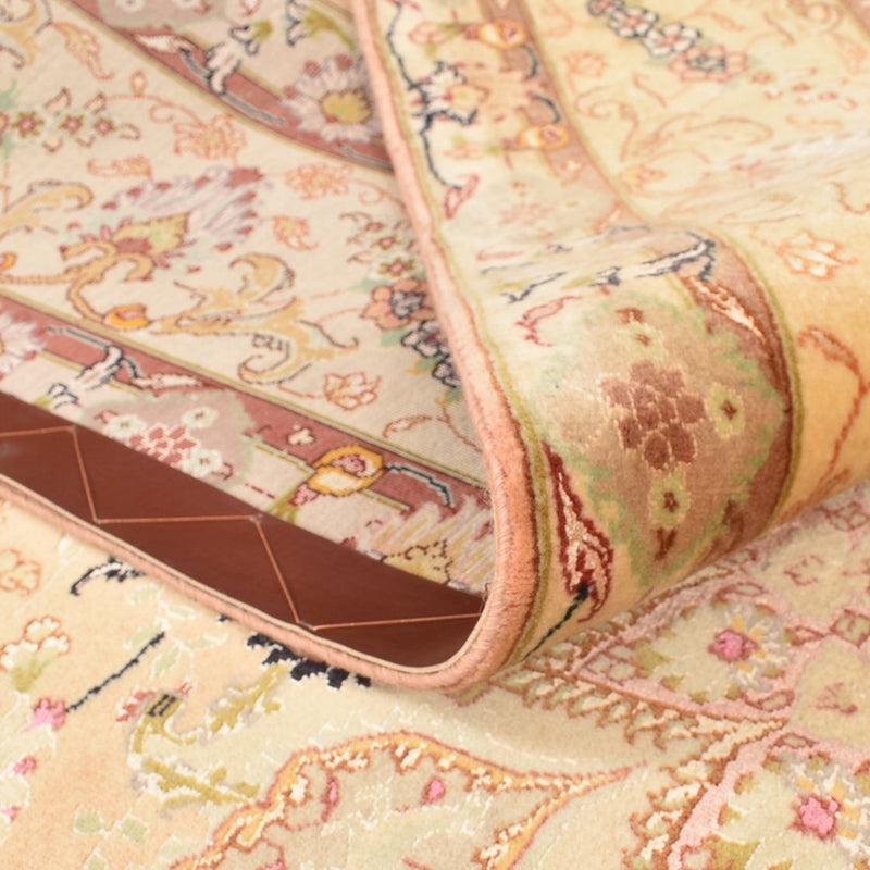 Dywan perski - Tabriz - Królewski - 294 x 203 cm - żółty