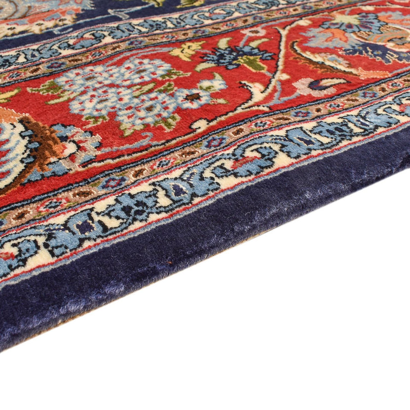 Dywan perski - Isfahan - Premium - 226 x 136 cm - ciemnoniebieski