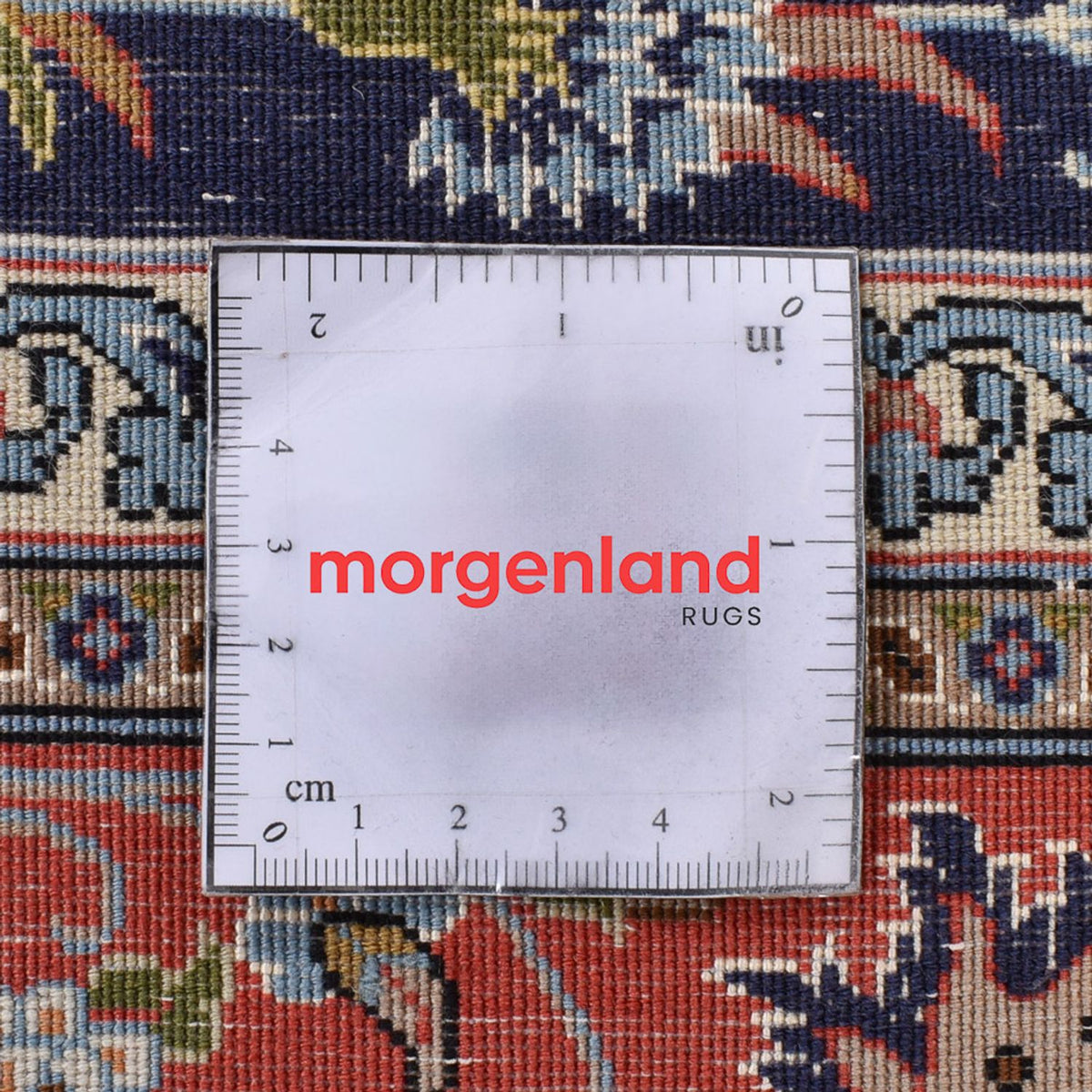 Dywan perski - Isfahan - Premium - 226 x 136 cm - ciemnoniebieski