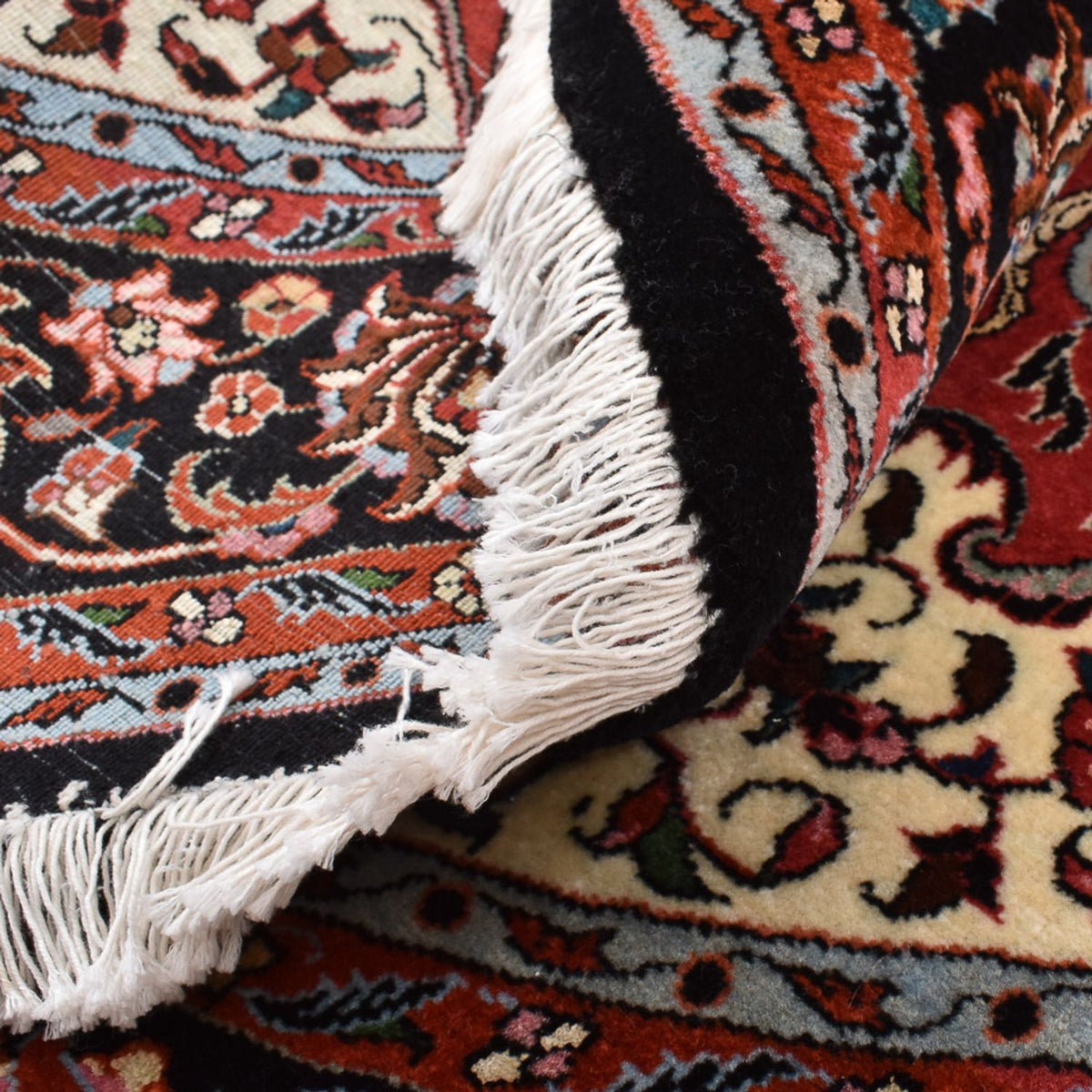 Dywan perski - Bijar okrągły  - 150 x 150 cm - czerwony