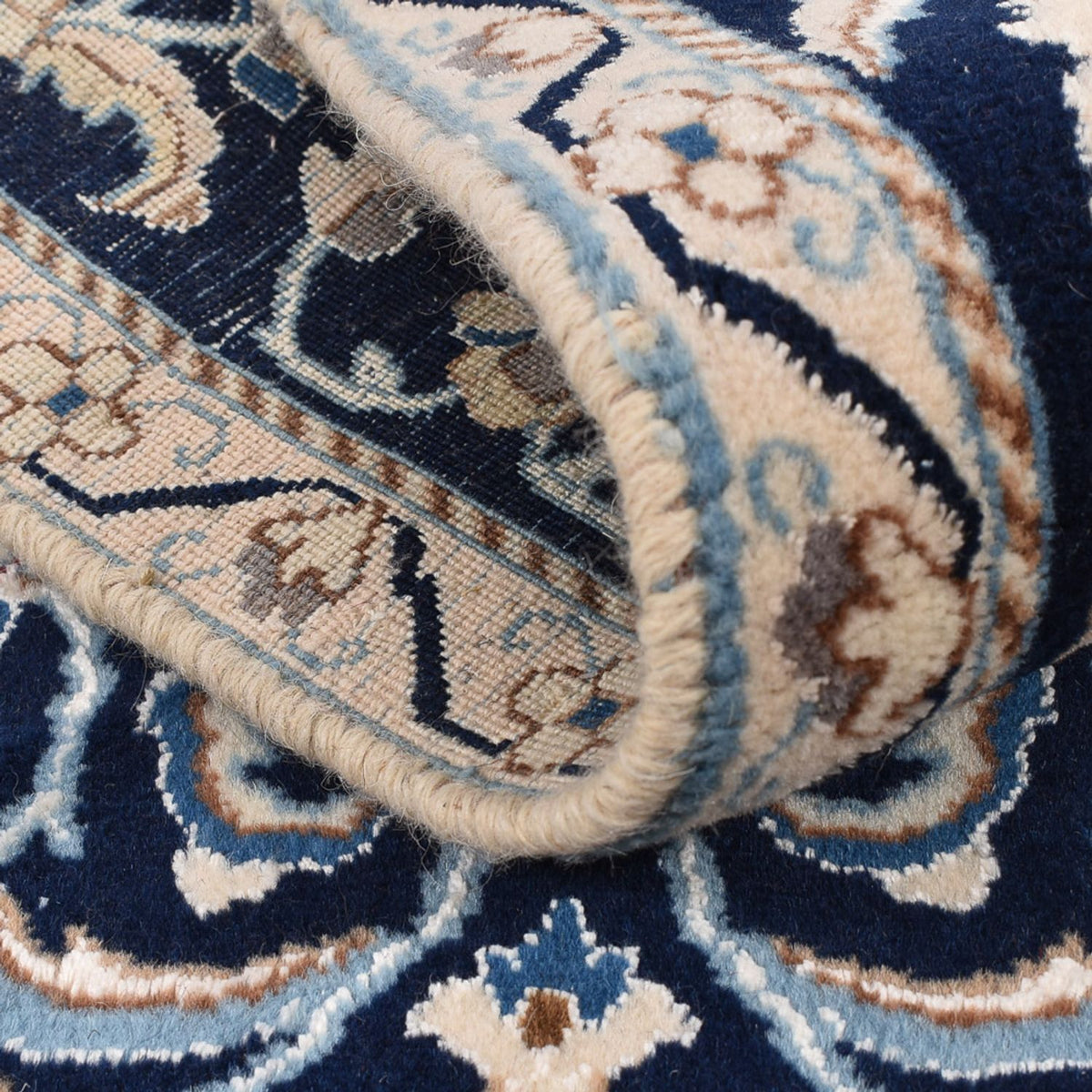 Biegacz Dywan perski - Nain - Królewski - 185 x 56 cm - ciemnoniebieski