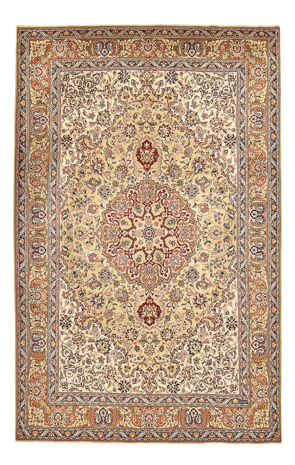 Dywan perski - Tabriz - Królewski - 316 x 203 cm - piaskowy