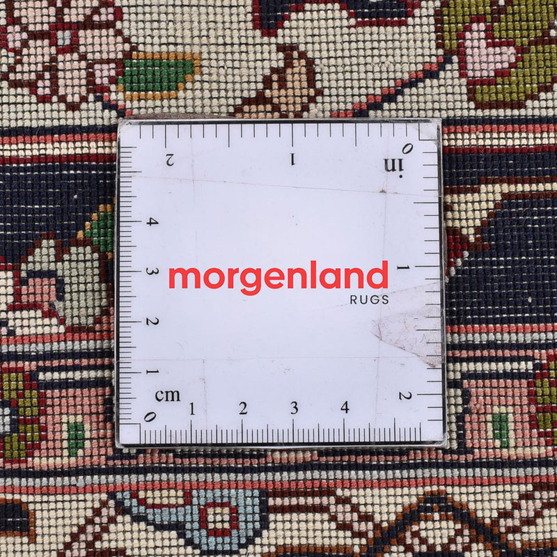 Dywan perski - Tabriz - Królewski - 400 x 303 cm - ciemny beż