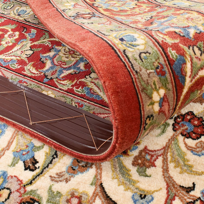 Perski dywan - Ghom - Królewski - 162 x 109 cm - beżowy