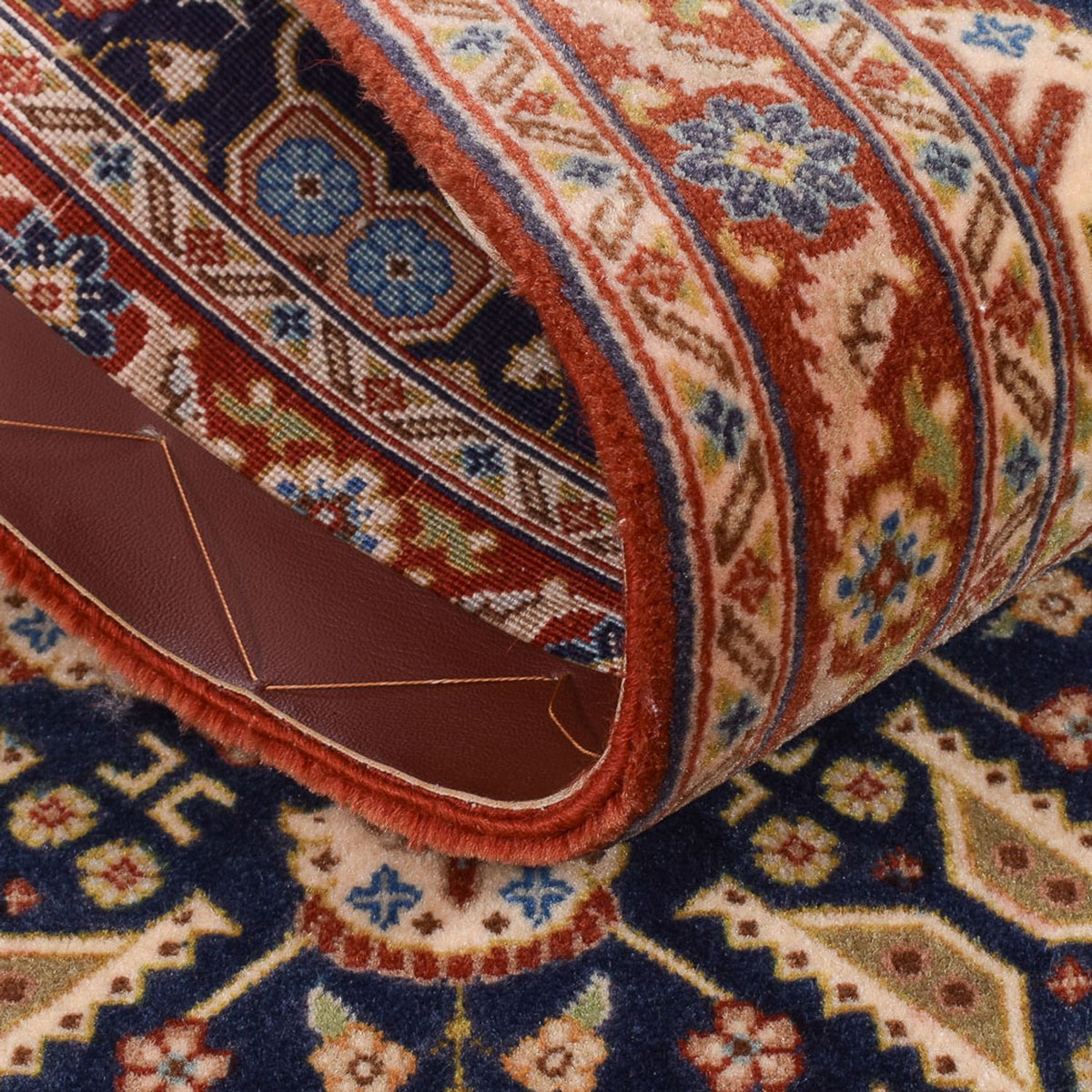 Biegacz Perski dywan - Ghom - Królewski - 195 x 51 cm - ciemny beż