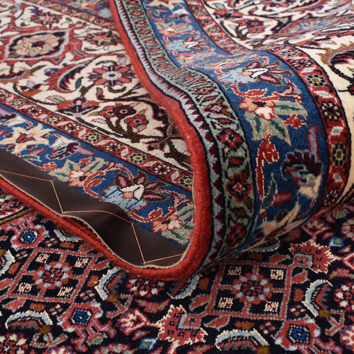 Dywan perski - Bijar - 410 x 304 cm - bordowa czerwień