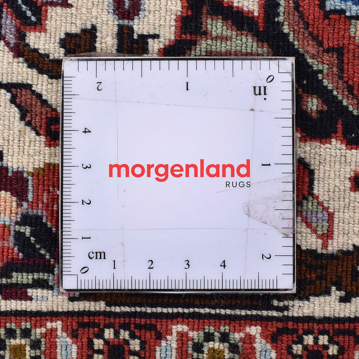 Dywan perski - Bijar - 410 x 304 cm - bordowa czerwień