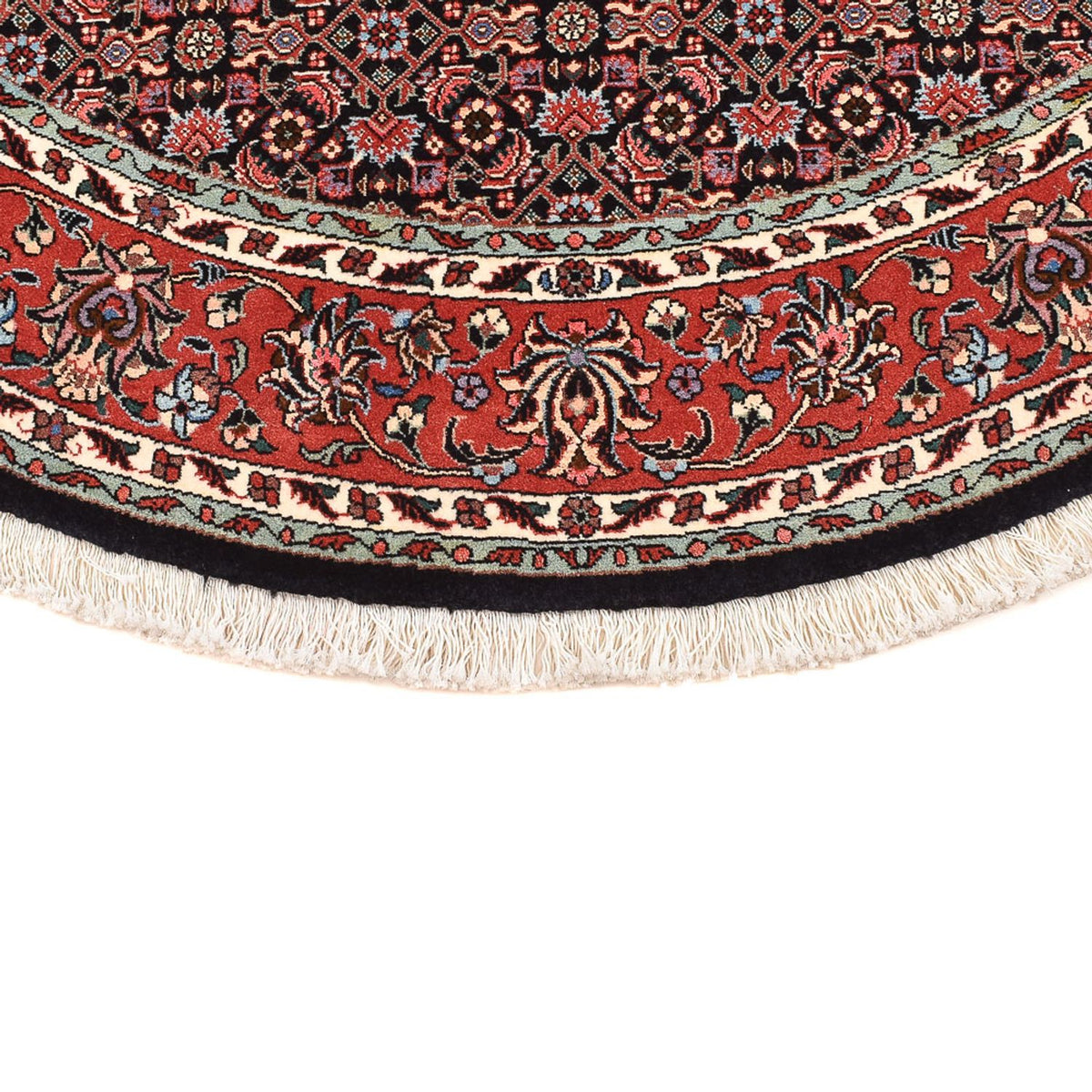 Dywan perski - Bijar okrągły  - 150 x 150 cm - rdza