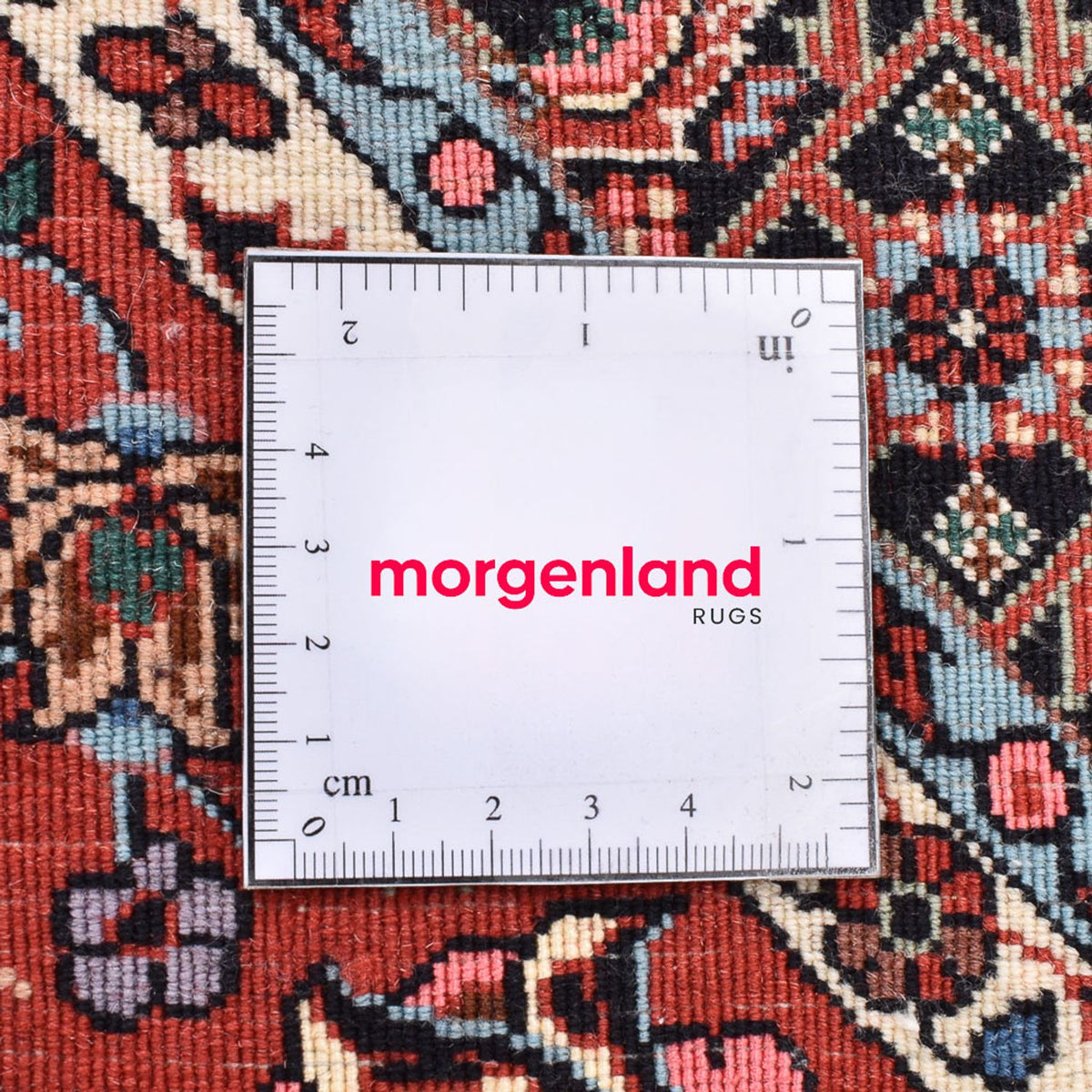 Dywan perski - Bijar okrągły  - 150 x 150 cm - rdza