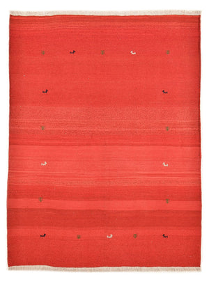 Dywan Gabbeh - perski - 227 x 174 cm - czerwony