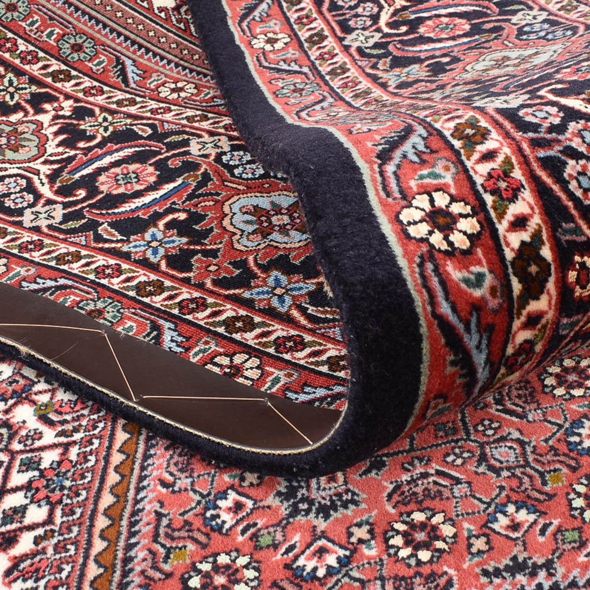 Dywan perski - Bijar - 303 x 201 cm - bordowa czerwień